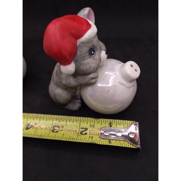 Vintage 1986 House of Lloyd kitschy Christmas Mice Salt and Pepper Shakers - Picture 8 of 14